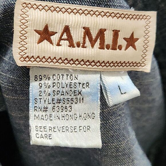 AMI Sleeveless jacket For Women Size Large Blue With Pockets - Picture 11 of 12